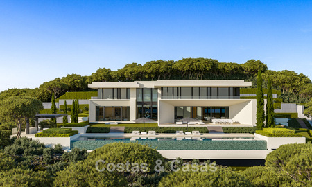 Villas prestigieuses avec vue panoramique imprenable sur la mer, situées dans un complexe résidentiel sécurisé à Benahavis - Marbella 785807