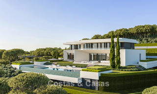 Villas prestigieuses avec vue panoramique imprenable sur la mer, situées dans un complexe résidentiel sécurisé à Benahavis - Marbella 785808 