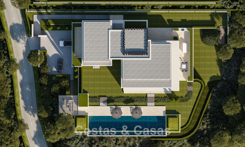 Villas prestigieuses avec vue panoramique imprenable sur la mer, situées dans un complexe résidentiel sécurisé à Benahavis - Marbella 785810