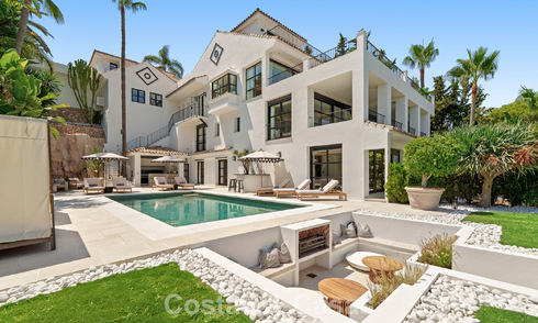 Villa de luxe majestueuse à vendre dans un quartier résidentiel recherché au cœur de Nueva Andalucia, Marbella 785862