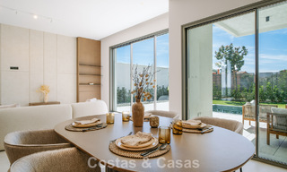 Villa neuve, prête à emménager, à l'architecture contemporaine, à vendre à quelques pas de la plage d'Estepona 786262 