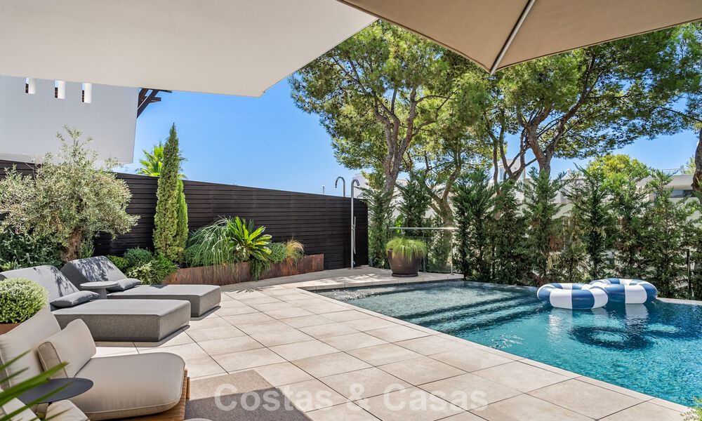 Maison de luxe moderniste, prête à emménager, avec piscine privée, à vendre à Sierra Blanca, sur le Golden Mile de Marbella 786650