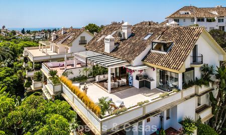 Penthouse contemporain en duplex à vendre dans une résidence sécurisée sur le prestigieux Golden Mile de Marbella 786965