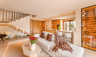 Penthouse contemporain en duplex à vendre dans une résidence sécurisée sur le prestigieux Golden Mile de Marbella 786983 