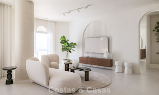 Penthouse contemporain rénové avec piscine privée et vue panoramique sur la mer à vendre sur le Golden Mile de Marbella 787005 