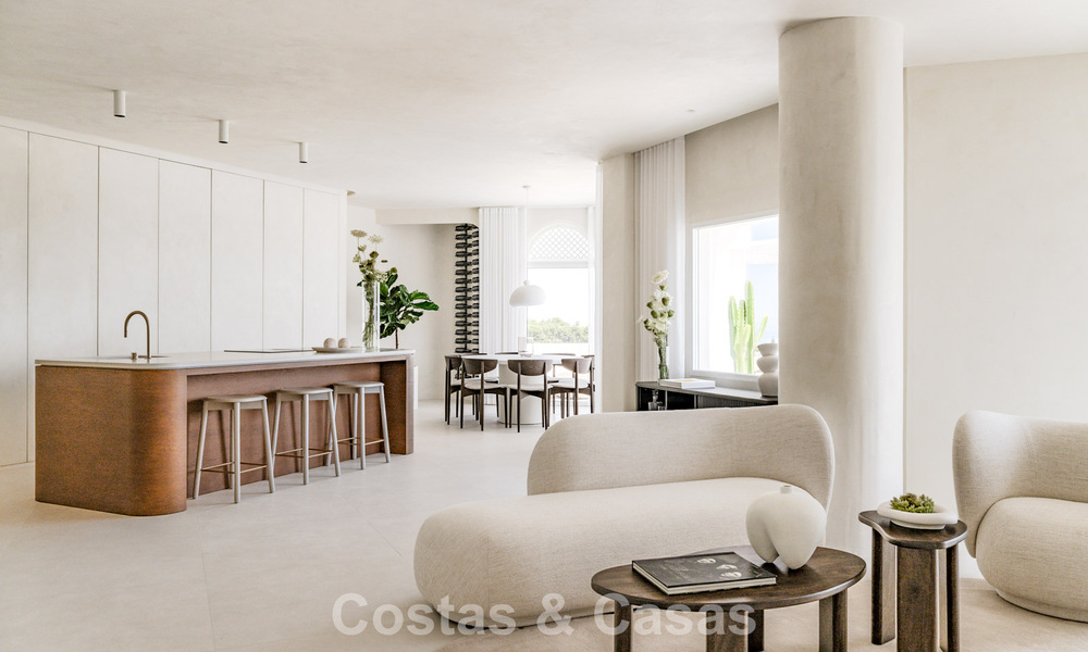 Penthouse contemporain rénové avec piscine privée et vue panoramique sur la mer à vendre sur le Golden Mile de Marbella 787006