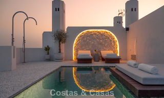 Penthouse contemporain rénové avec piscine privée et vue panoramique sur la mer à vendre sur le Golden Mile de Marbella 787011 