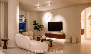 Penthouse contemporain rénové avec piscine privée et vue panoramique sur la mer à vendre sur le Golden Mile de Marbella 787014 