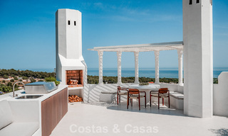 Penthouse contemporain rénové avec piscine privée et vue panoramique sur la mer à vendre sur le Golden Mile de Marbella 787017 