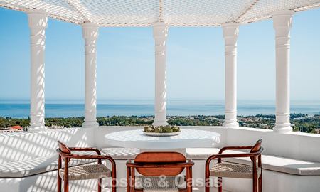 Penthouse contemporain rénové avec piscine privée et vue panoramique sur la mer à vendre sur le Golden Mile de Marbella 787018