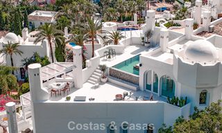 Penthouse contemporain rénové avec piscine privée et vue panoramique sur la mer à vendre sur le Golden Mile de Marbella 787022 