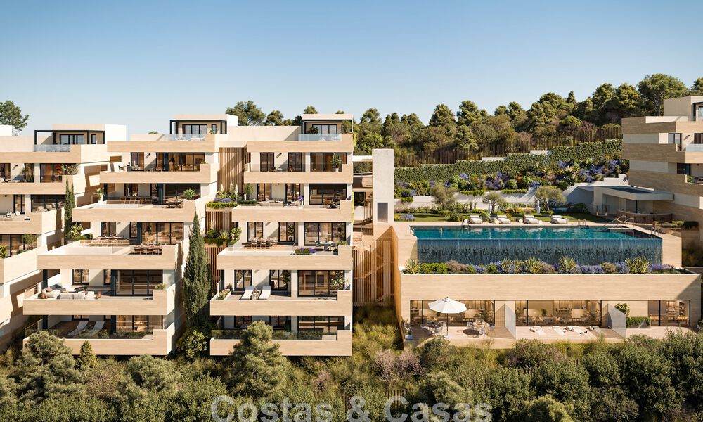 Lancement ! Appartements innovants sur plan à vendre avec vue sur la mer dans les collines de Marbella Est 787027