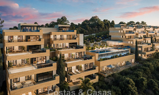 Lancement ! Appartements innovants sur plan à vendre avec vue sur la mer dans les collines de Marbella Est 787028 