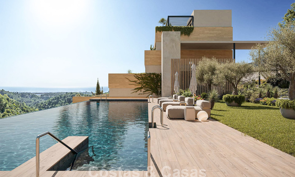 Lancement ! Appartements innovants sur plan à vendre avec vue sur la mer dans les collines de Marbella Est 787029