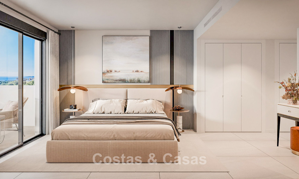 Lancement ! Appartements innovants sur plan à vendre avec vue sur la mer dans les collines de Marbella Est 787033