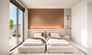 Lancement ! Appartements innovants sur plan à vendre avec vue sur la mer dans les collines de Marbella Est 787036 