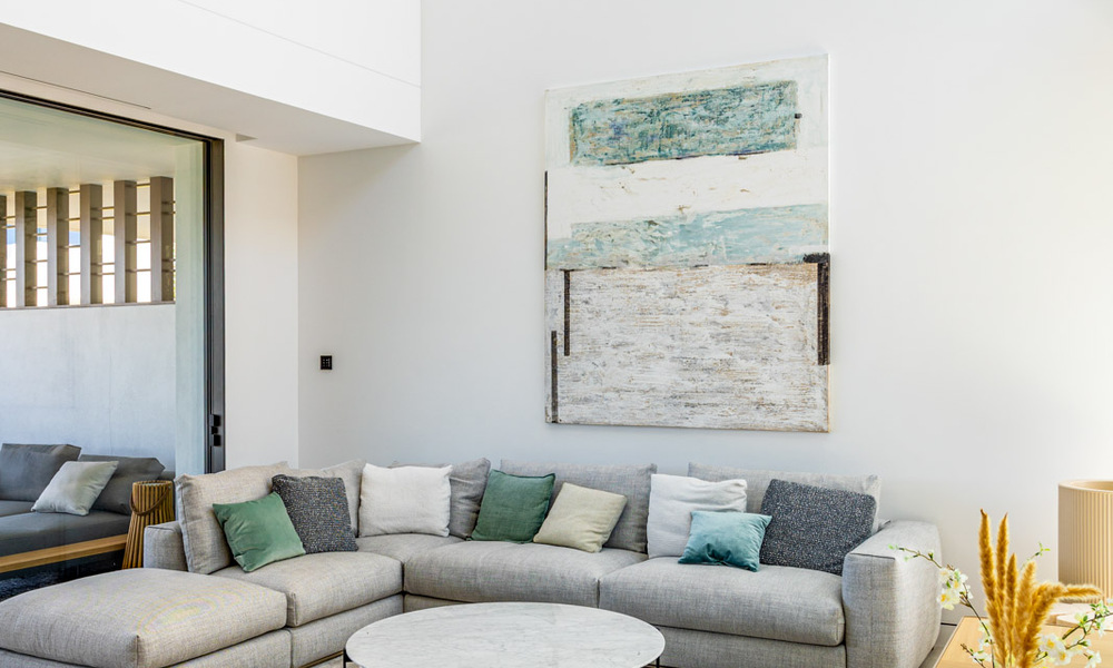 Maison exclusive avec vue sur la mer à vendre dans un complexe moderne avec sécurité 24h sur le Golden Mile de Marbella 787277