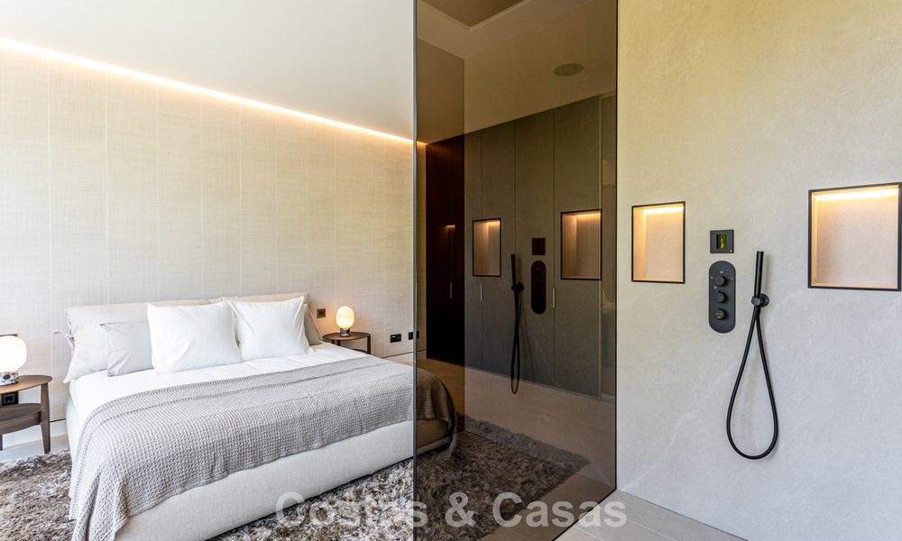 Maison exclusive avec vue sur la mer à vendre dans un complexe moderne avec sécurité 24h sur le Golden Mile de Marbella 787289