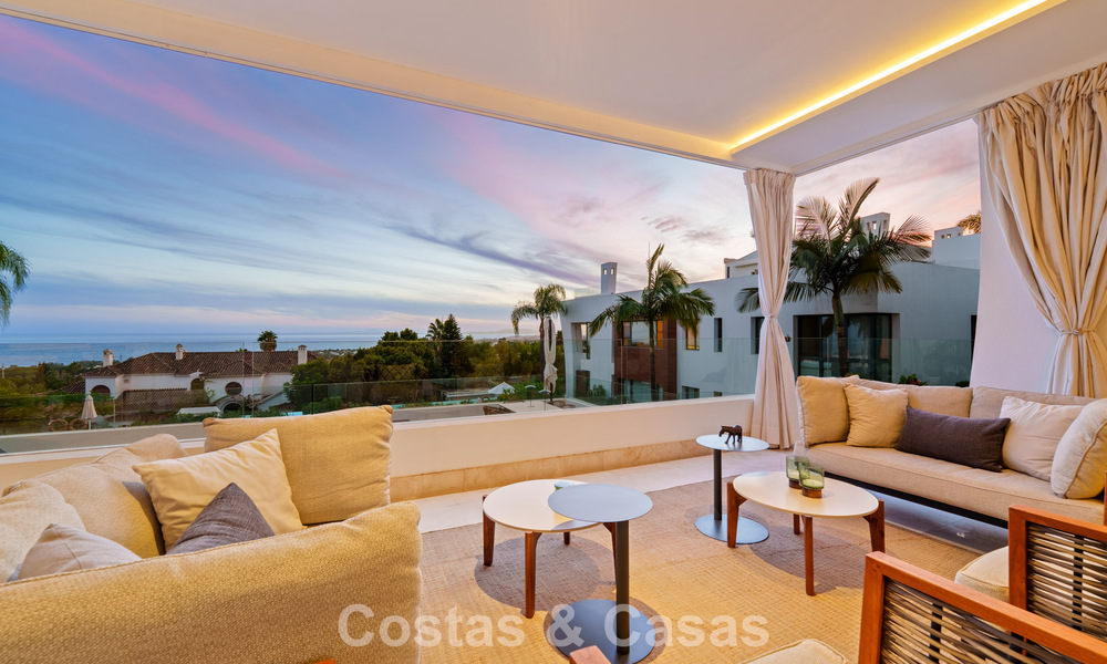Appartement avec vue sur la mer à vendre dans un complexe prestigieux de Sierra Blanca, sur le Golden Mile de Marbella 787548