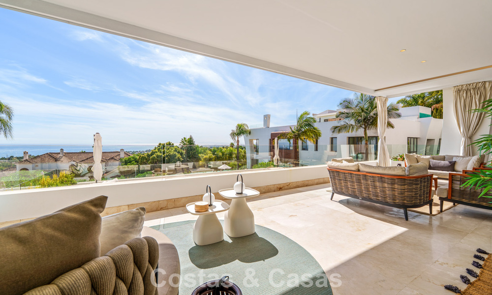 Appartement avec vue sur la mer à vendre dans un complexe prestigieux de Sierra Blanca, sur le Golden Mile de Marbella 787554