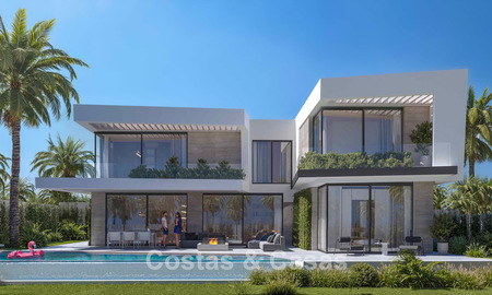 Villas exclusives sur plan à l'architecture avant-gardiste à vendre à 200 m de la plage à Mijas Costa 787490
