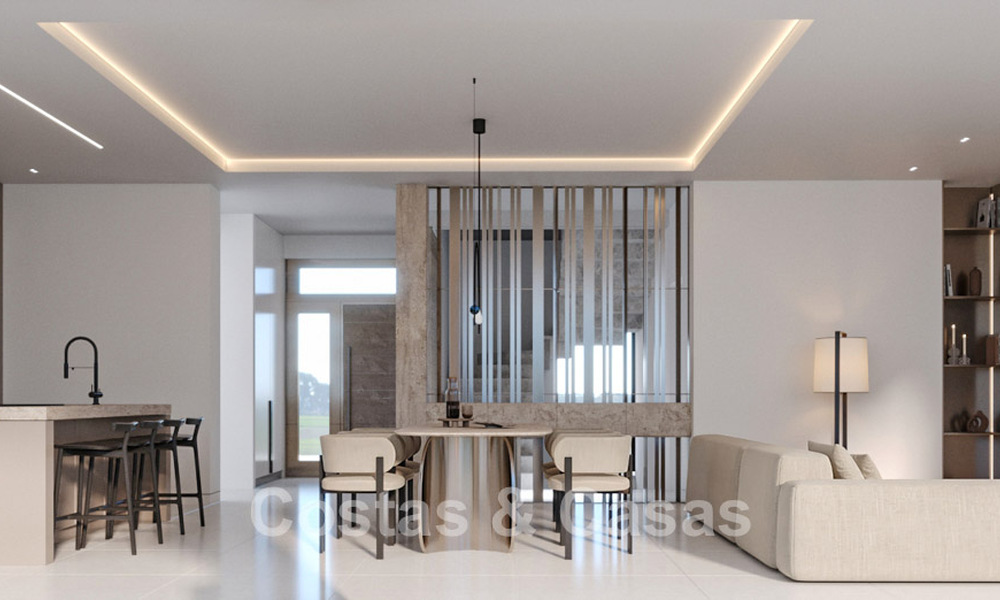 Villas exclusives sur plan à l'architecture avant-gardiste à vendre à 200 m de la plage à Mijas Costa 787494