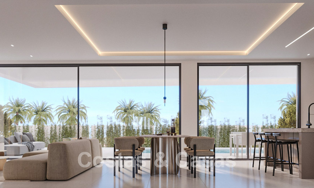 Villas exclusives sur plan à l'architecture avant-gardiste à vendre à 200 m de la plage à Mijas Costa 787495