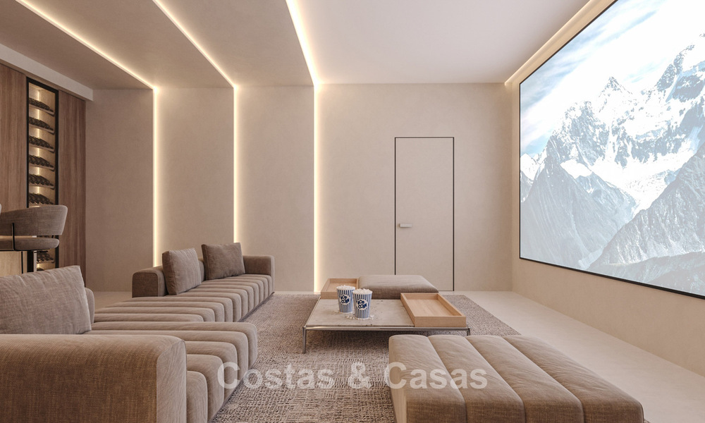 Villas exclusives sur plan à l'architecture avant-gardiste à vendre à 200 m de la plage à Mijas Costa 787500