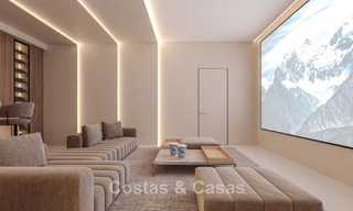 Villas exclusives sur plan à l'architecture avant-gardiste à vendre à 200 m de la plage à Mijas Costa 787500 