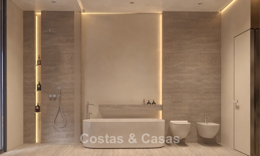 Villas exclusives sur plan à l'architecture avant-gardiste à vendre à 200 m de la plage à Mijas Costa 787518