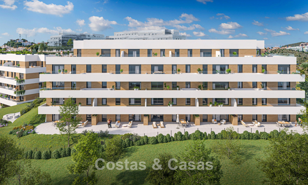 Lancement. Appartements neufs et contemporains à vendre, entourés de golfs à Mijas, Costa del Sol 787797