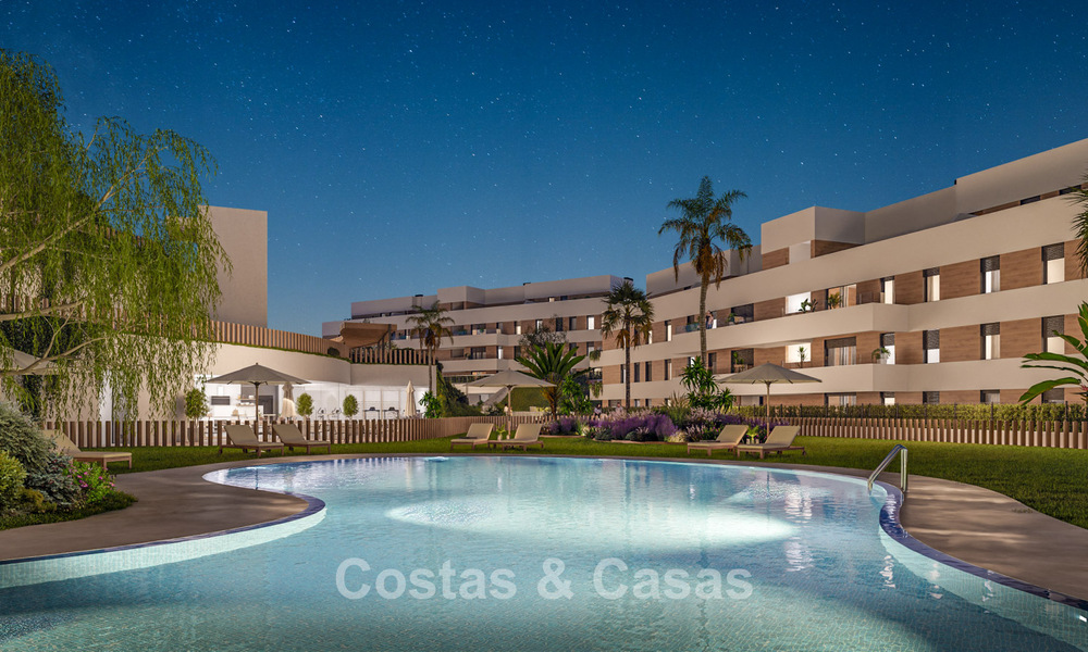 Lancement. Appartements neufs et contemporains à vendre, entourés de golfs à Mijas, Costa del Sol 787800
