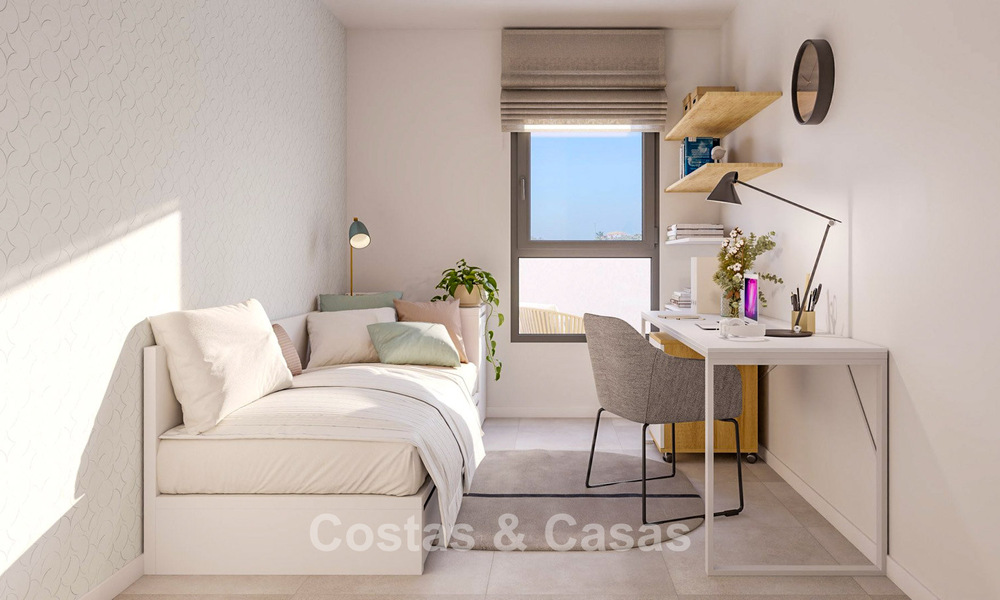 Lancement. Appartements neufs et contemporains à vendre, entourés de golfs à Mijas, Costa del Sol 787806