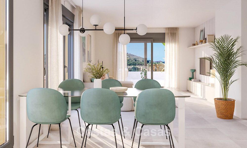 Lancement. Appartements neufs et contemporains à vendre, entourés de golfs à Mijas, Costa del Sol 787809