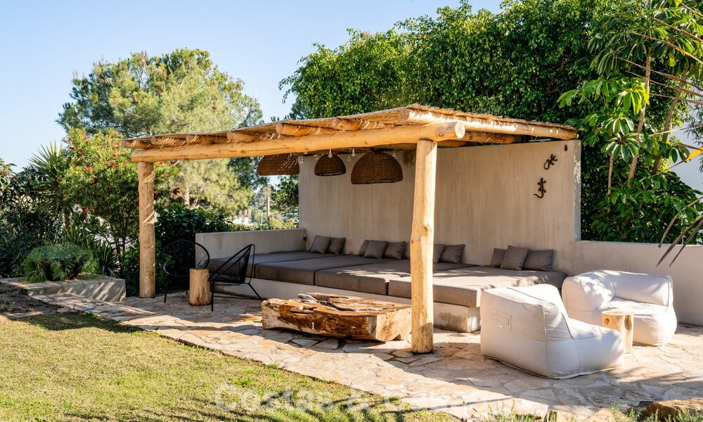 Villa prête à emménager, dans le style chic d'Ibiza, avec vue sur la mer, à vendre sur le nouveau Golden Mile entre Marbella et Estepona 787769