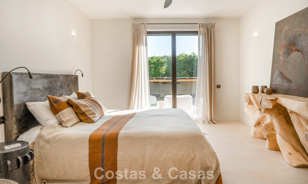 Villa prête à emménager, dans le style chic d'Ibiza, avec vue sur la mer, à vendre sur le nouveau Golden Mile entre Marbella et Estepona 787784