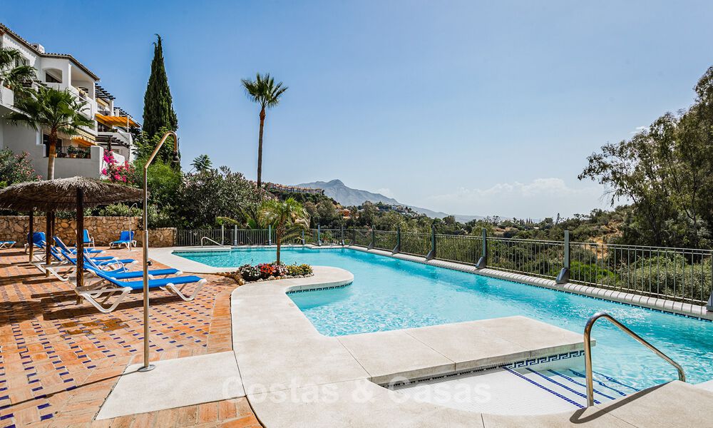 Appartement spacieux, prêt à emménager avec vue sur la mer à vendre à Benahavís - Marbella 787866