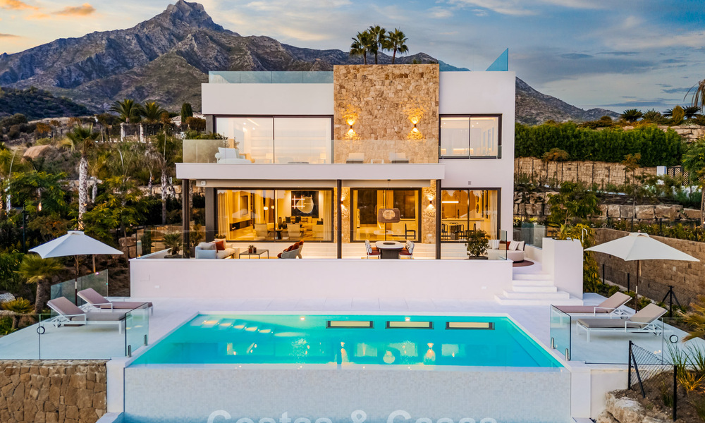 Villa de luxe moderniste avec vue sur la mer à vendre sur le Golden Mile de Marbella 788162