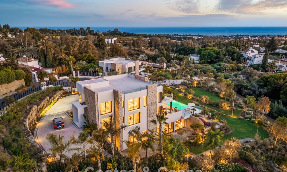 Villa de luxe moderniste avec vue sur la mer à vendre sur le Golden Mile de Marbella 788165