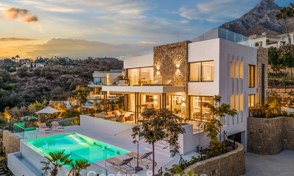 Villa de luxe moderniste avec vue sur la mer à vendre sur le Golden Mile de Marbella 788166