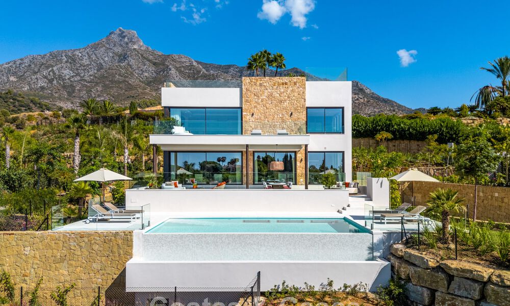Villa de luxe moderniste avec vue sur la mer à vendre sur le Golden Mile de Marbella 788176