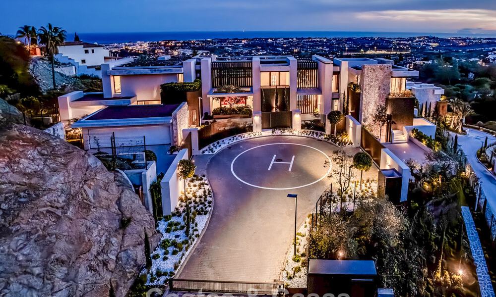 Villa de luxe haut de gamme avec vue panoramique sur la mer à vendre dans un complexe prestigieux, Benahavis - Marbella 788384