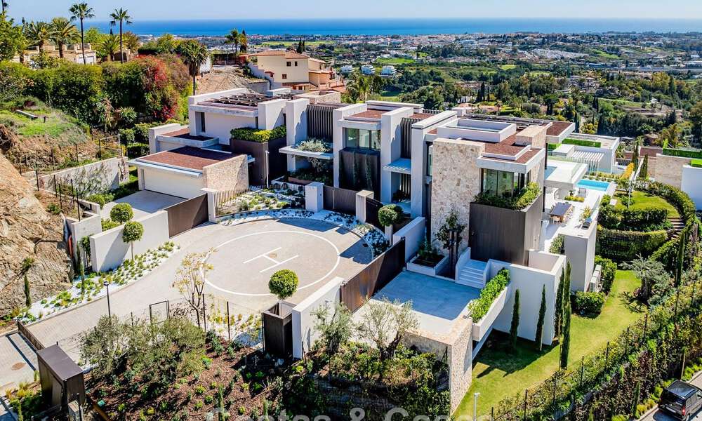 Villa de luxe haut de gamme avec vue panoramique sur la mer à vendre dans un complexe prestigieux, Benahavis - Marbella 788388