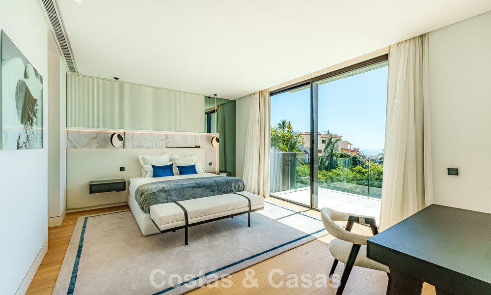Villa de luxe haut de gamme avec vue panoramique sur la mer à vendre dans un complexe prestigieux, Benahavis - Marbella 788402