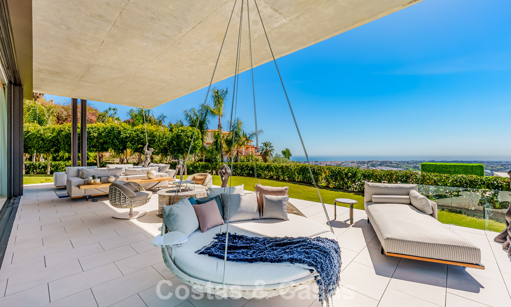 Villa de luxe haut de gamme avec vue panoramique sur la mer à vendre dans un complexe prestigieux, Benahavis - Marbella 788409