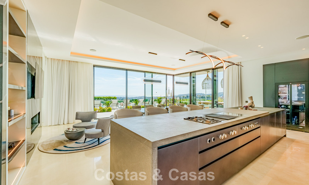 Villa de luxe haut de gamme avec vue panoramique sur la mer à vendre dans un complexe prestigieux, Benahavis - Marbella 788432