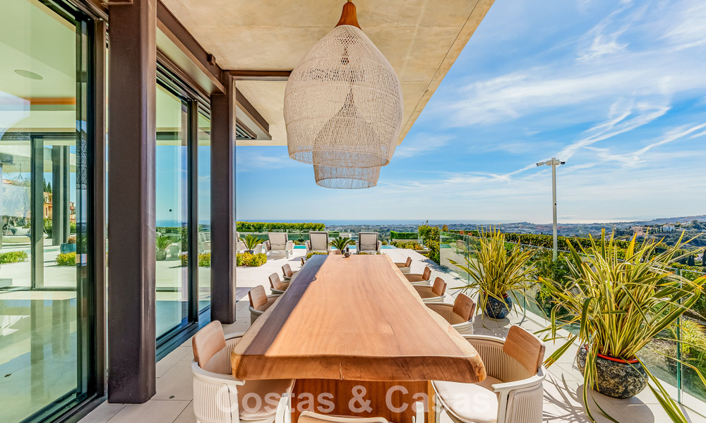 Villa de luxe haut de gamme avec vue panoramique sur la mer à vendre dans un complexe prestigieux, Benahavis - Marbella 788433