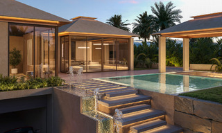 Villa de plain-pied, élégante et neuve, à vendre dans un quartier golfique prisé de Nueva Andalucia, Marbella 788690 