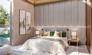 Villa de plain-pied, élégante et neuve, à vendre dans un quartier golfique prisé de Nueva Andalucia, Marbella 788695 
