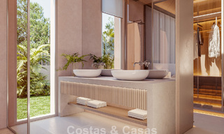 Villa de plain-pied, élégante et neuve, à vendre dans un quartier golfique prisé de Nueva Andalucia, Marbella 788696 